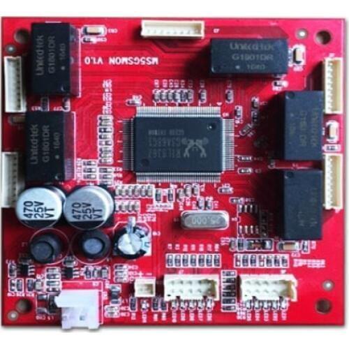 OEM/ODM Industrial switch module hot selling Custom 10/100/1000Mbps Gigabit 5 ports ethernet switch module pcba board