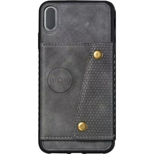 Suitable for iPhone X Mobile Phone Case for Apple X Car Magnetic Bracket Invisible Card Case, All-Inclusive Anti-Drop