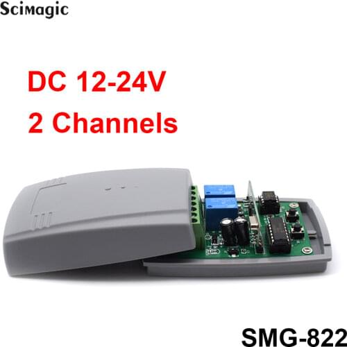 DC 12-24V Receiver Garage Door Gate Remote Control Key 433.92Mhz receiver Gate Opener Key 433mhz gate remote control receiver