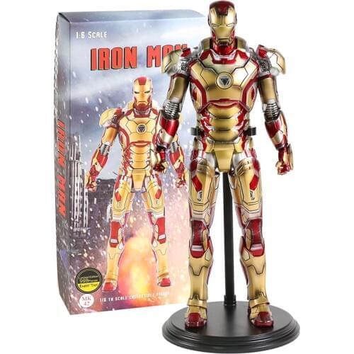 Crazy Toys Iron Man MK42 Battle Damaged Edition 1/6th Scale Collectible Figure Model Toy