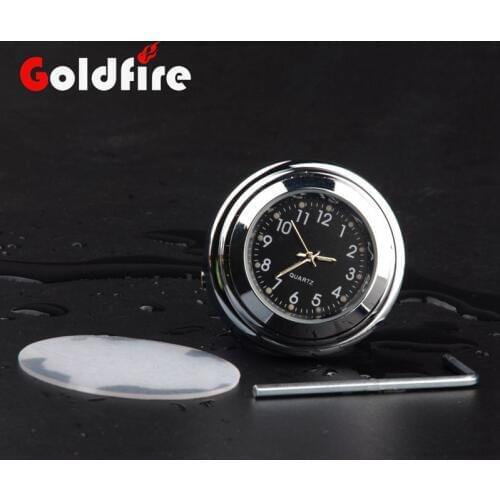 Waterproof 7/8" 1" Motorcycle Handlebar Mount Quartz Luminous Clock Watch for Harley Yamaha Suzuki Kawasaki Honda KTM BMW Ducati