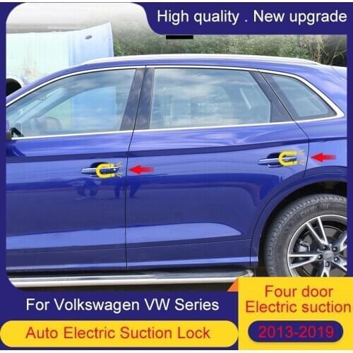 Smart Auto Electric Suction Door Lock for Volkswagen VW series Automatic Soft Close Door Super Silence Car Vehicle Door