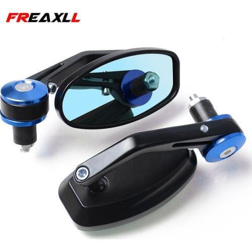 7/8" 22mm Universal Motorcycles Rearview Mirrors Motor Grip Ends Mirrors FOR YAMAHA YZF-R1 R3 YZF-R6 R25 FZ1S FZ6S XJ6 FZ6