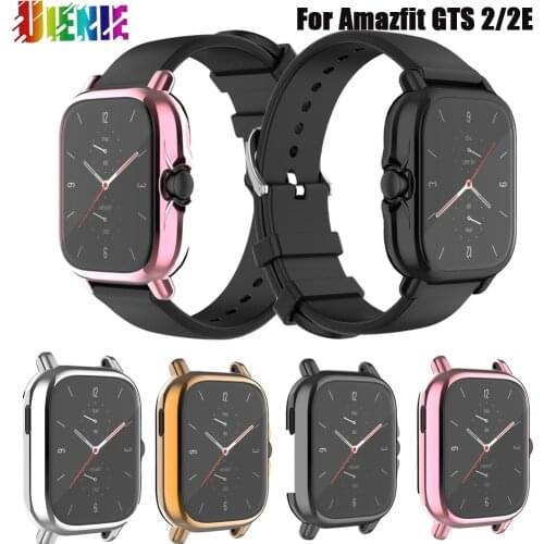 Full Coverage Protective Cover For Amazfit GTS 2 Plating TPU Case For Xiaomi Huami Amazfit GTS2 Smartwatch Protector Frame Shell