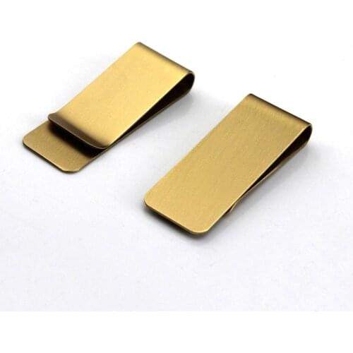 1pcs High Quality Brass Metal Money Clip Cash Clamp Holder Portable Money Clip Wallet Purse for Pocket Metal Money Holder