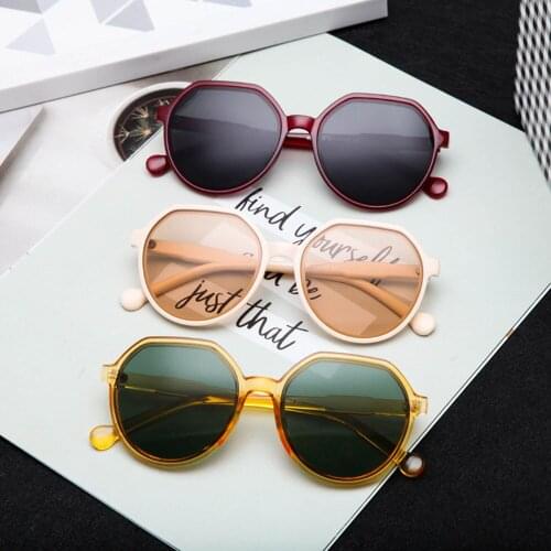 New Polygon Sunglasses Women Men Retro Cat Eye Sun Glasses Luxury Brand Designer Shades For Ladies Black Green Uv400