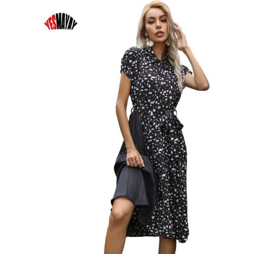 Office Ladies'Formal Dress Women Summer Elegant Black Patchwork Long Maxi Dress Evening Party Pleated Dresses Robe Femme 2021