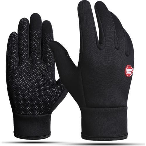 Winter Outdoor Sport Gloves Touchscreen Bicycle Bike Cycling Running Gloves For Men Women Windproof Simulated Warm Men eldiven