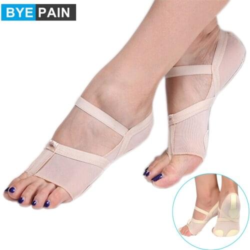 1Pair Breathable Metatarsal Toe Protection Sock for Belly Ballet Latin Dance Yoga Forefoot Pads Half Lyrical Shoes Fitness