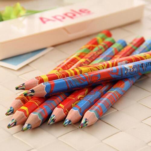 1PC Color pencils wood hexagon pencil Writing Painting Pencil Kids Student School Stationery Supplies Gifts