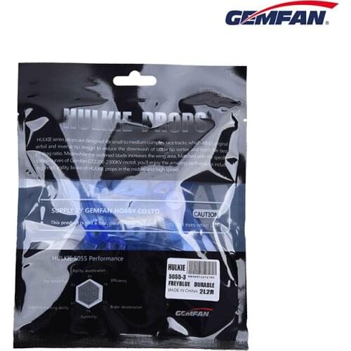 12Pairs 24PCS Gemfan Hulkie 5055S 5055 5 Inch 3-Blade Propeller 2 CW & 2 CCW for POPO System RC Drone FPV Racing