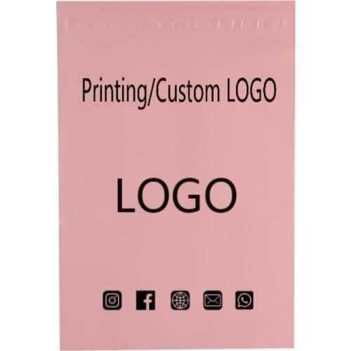 100Pcs Imprimé Enveloppes Sacs D'expédition Auto-scellant, LOGO Personnalisé Pochette D'emballage Enveloppes De Courrier Colis