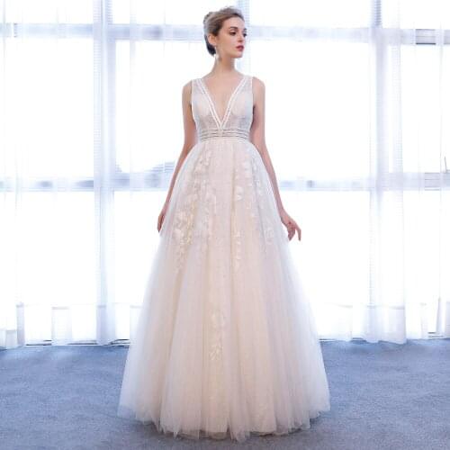 168 wedding gowns for bride 2020 bestidos de novia a line wedding dress v neck lace vestido vintage