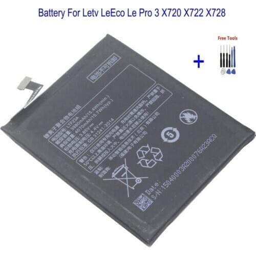 1x 4070mAh LTF23A Replacement Battery For Letv LeEco Le Pro 3 X720 X722 X728 Batteries + Repair Tool Kits