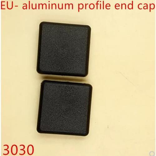 20pcs 3030 aluminum profile nylon Plastic End Cap Cover Plate black for 3030 EU Aluminum Profile