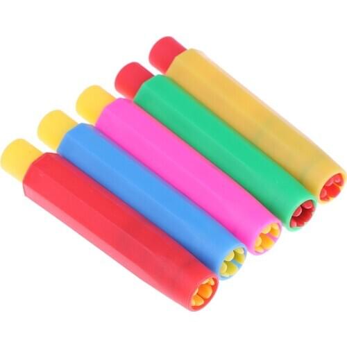 5pcs Health Non-toxic Chalk Random Chalk Clip Colourful Chalk Holders Clean Teaching Hold For Teacher Children Kawaii Stationery