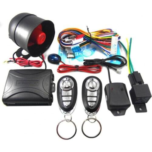 802-8150 Universal Car Alarm Remote Trunk Release Burglar Warning Security System for Vehicles Automobiles Security Protection