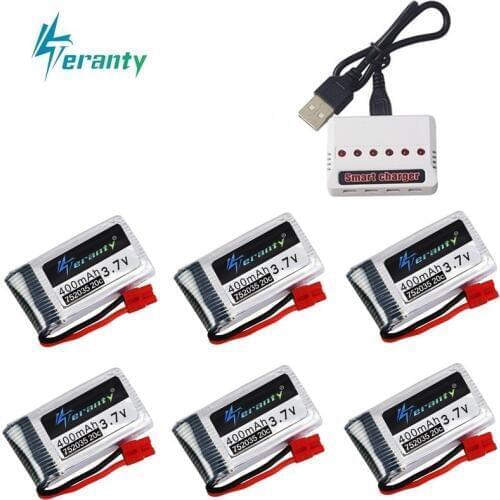 3.7V 400mah Lipo Battery and Charger For SYMA X15 X5A-1 X15C X15W RC Drone Helicopter Spare Parts 3.7v Rechargeable battery