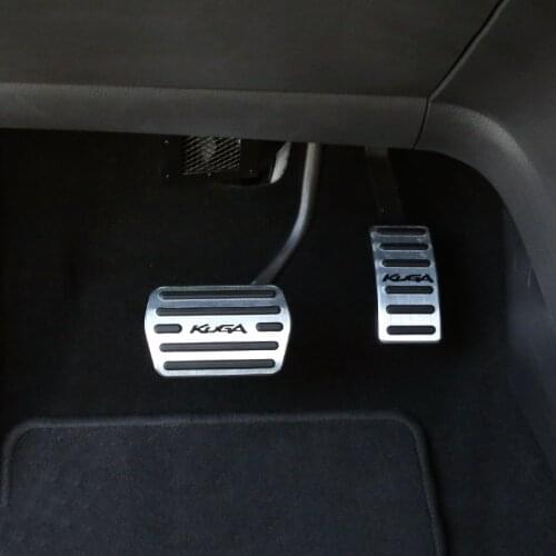 Aluminum Car Foot Pedal Fuel Brake Pedal Cover For Ford Kuga 2 MK2 Escape 2013 2014 2015 2016 2017 2018 2019 2020 Accessories