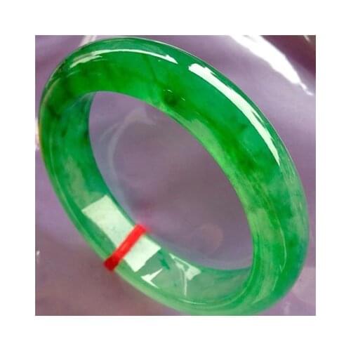 Jewelry natural Myanmar jadeite 54-64mm ice green bracelet elegant princess jewelry send mother to send girlfriend