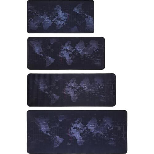 Large Gaming Mouse Pad Office Computer Desk Mat Non-slip Natural Rubber World Map Mousepad