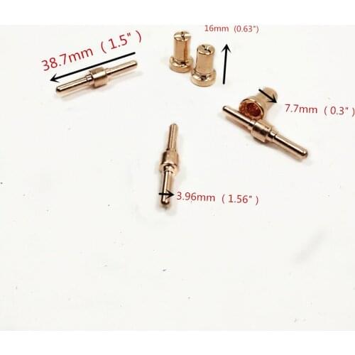 40pcs Plasma Cutting Torch Consumable Cutting Extended Long Plasma Cutter Kit 40A PT31 Plasma Torch Tip Electrode Nozzle