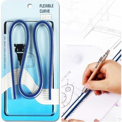 30cm Flexible Curve Ruler Bendable Measuring Tool for Engineering Drawing, Tailoring Sewing, Garment Design