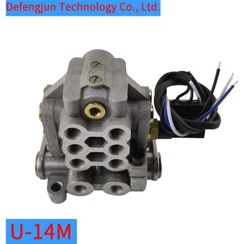 Integrated progressive grease dispenser Oil distribution valve U-shaped distributor U-14M