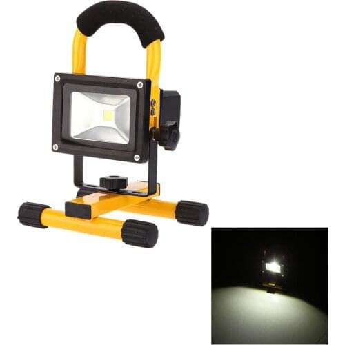 IP65 10w High Power 600LM LED Flood Light Rechargeable Adjustable Portable Durable Outdoor Daylight