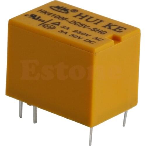 JRC-21F 5V HK4100F-DC5V-SHG Volt Power Relay 6PIN Dropship