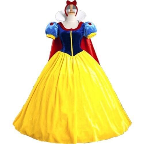 Carnival Party Snow White Cartoon Princess Christmas Dress Halloween Nightclub Fantasia Anna Made Masquerade Costume