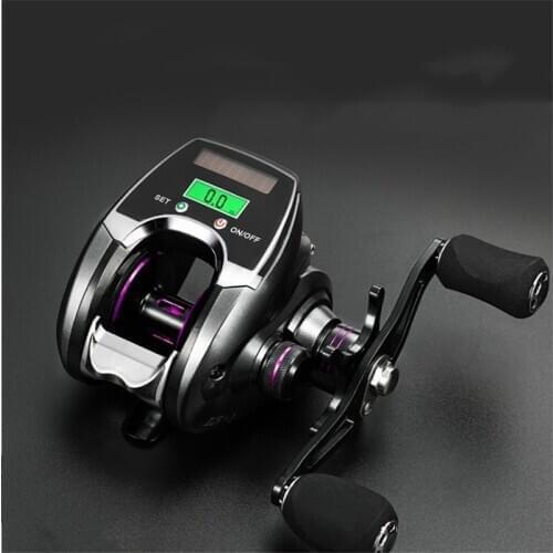 Electronic Fishing Reel Counter Digital Display Baitcasting Reel 8.0:1 High Speed Ratio 2020 New Fishing vessel