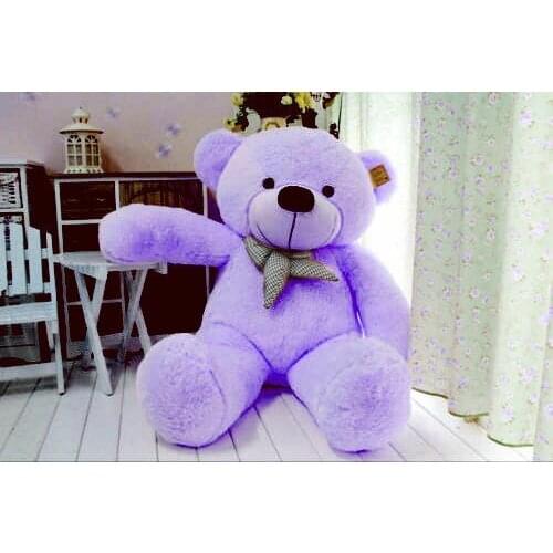 Hot 100cm Huge Purple Teddy Bear Soft Plush Doll Stuffed Giant Big Toy Xmas Gift