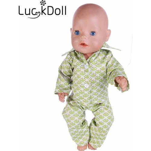 New fashion Handmade pajamas fit 18 inch / 43 cm -, Children best Birthday Gift N570-N571