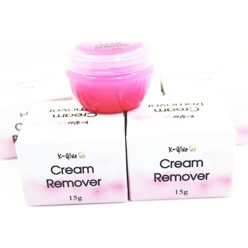 15g Pink Professional Eyelash Extension Glue Cream Remover Grafting Lash Adhesive Gel Remover Eye Make Up Tools