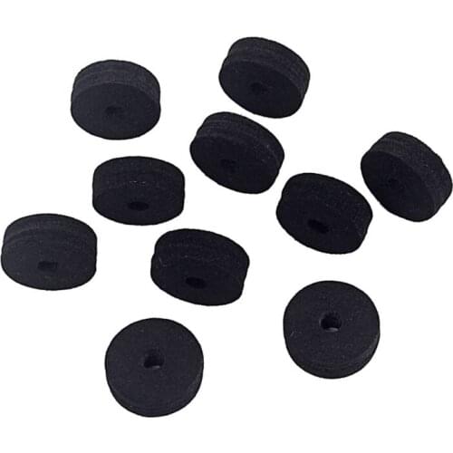RXBC 10pcs Felt Washer Felts Crash Cymbal Clutch Drum Stand Parts Replacement