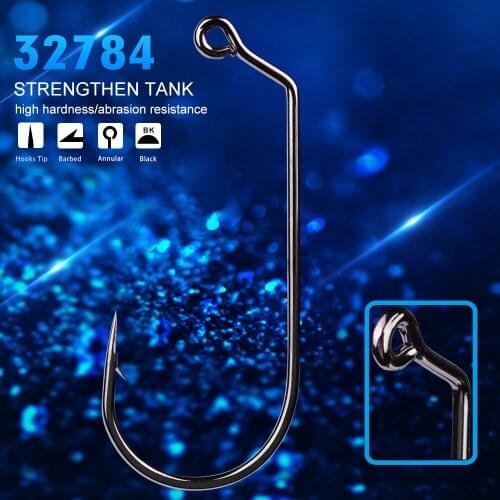 Fishing Hooks Jig Head Crank Hook Bass Fish Hook for Soft Bait Crankbait Carp Sea Fishing Tackle Accessories Pesca 10pcs-20pcs