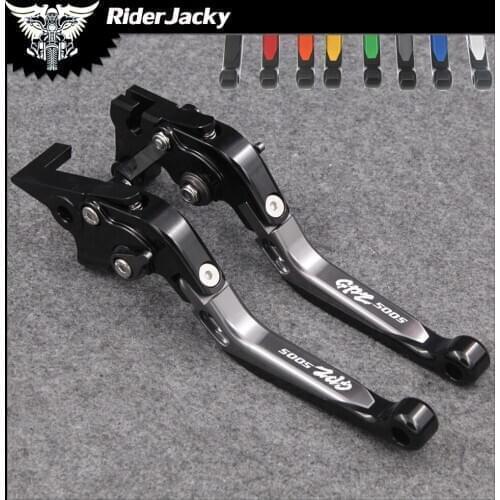 RiderJacky Folding Extendable Motorcycle Brakes Clutch Levers For Kawasaki GPZ 500S GPZ500S/EX500R NINJA 1990-2009 06 2007 2008