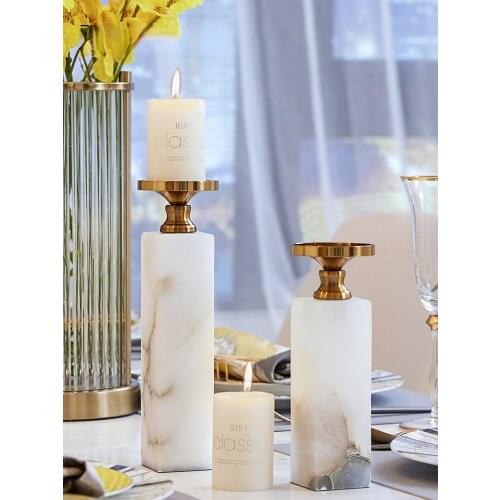 Light Luxury Candlestick Decoration European Style Candlestick Candlelight Dinner Tableware Decoration Bougeoir Home Decor WT5ZT