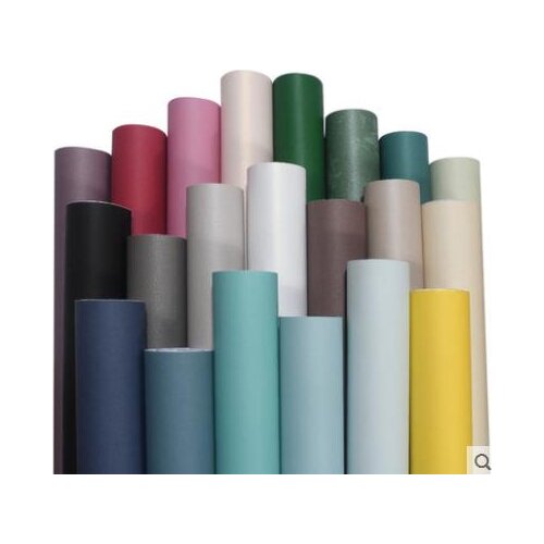 Thickened wallpaper solid color black white gray cozy dormitory clothing store bedroom living room TV background wallpaper