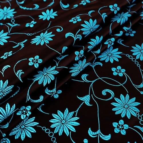 Vintage brocade fabrics pattern garment jacquard material by the meter sewing bag cheongsam clothing fabric