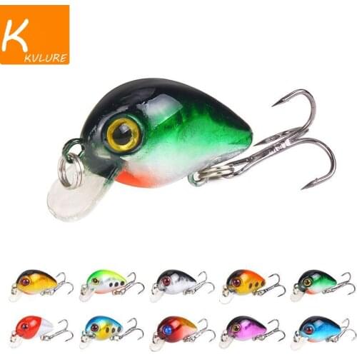 1Pcs Fishing Lures Bionic Mini Minnow Bait30mm 3D Eyes Artificial Hard Bait Wobblers Crankbait Hook Perch Carp Fishing Tackle