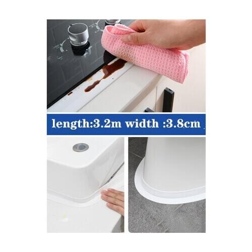 3.2M Toilet base beauty stitching wash basin edge waterproof mildew tape instead of glass glue floor tiles