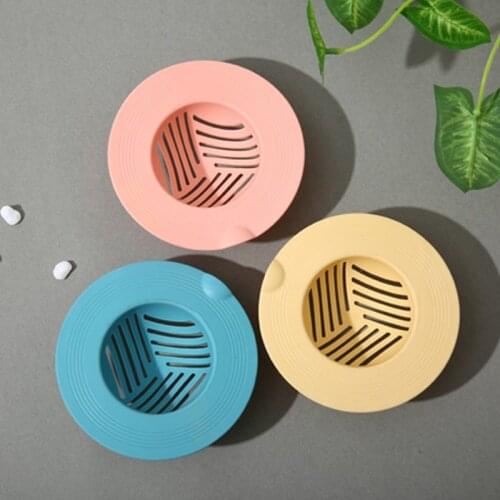3 Color Kitchen Sink Drain Plugs Strainers Bath Drain Stopper Sink Floor Drain Plug Sewer Filter Mesh Hair Catcher Accessory