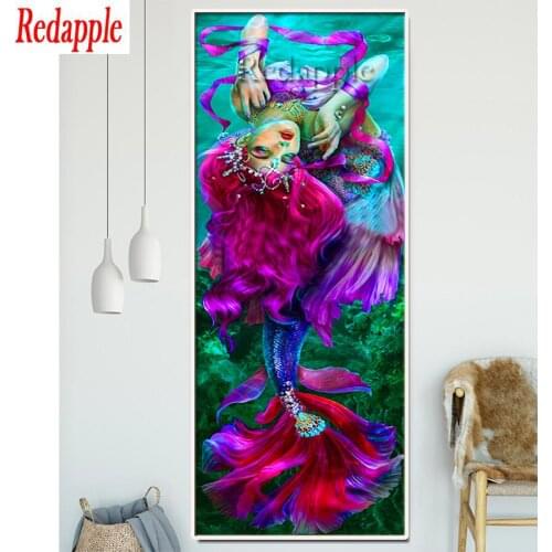 5D DIY Diamond Embroidery Beautiful mermaid large Picture Of Rhinestone Diamond Painting New Arrival puzzle elf,Amazing artwork