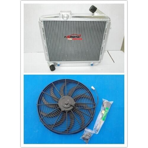 40MM Racing Aluminum Radiator +FAN For Renault Super 5 GT R5 R9/11 1.4 Turbo AT/MT 1985-1991 90 89 88 87 86