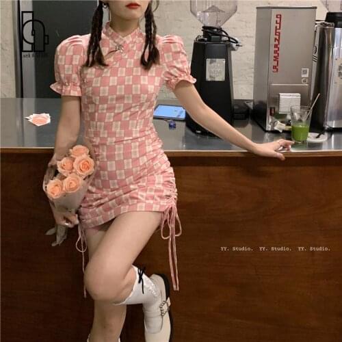 Модные платья в клетку Bella Philosophy China At AliExpress