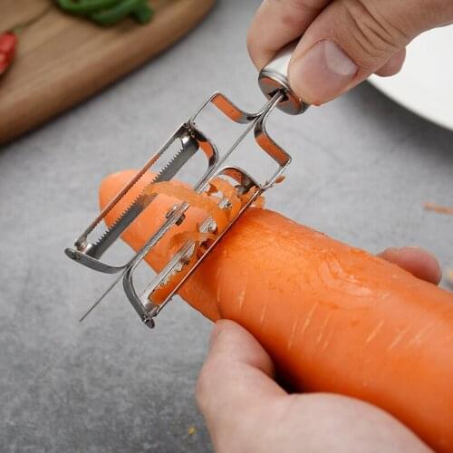Double sided stainless steel peeler shaving knife fruit knife slicer vegetable cutter peeler kitchen tool