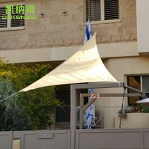 3 x 3 x 3 M/PCS Waterproof fabric Sun Shade sail with PU Coated for garden shade awning