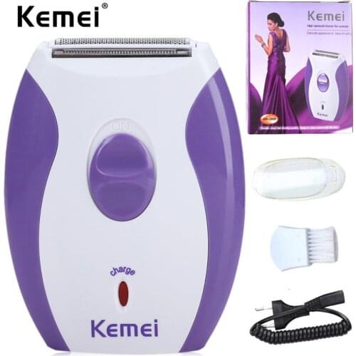 Kemei Women Epilator Electric Shaver Face Body Legs Body Hair Removal Trimmer Female Bikini Shaving Machine EU Plug KM280R